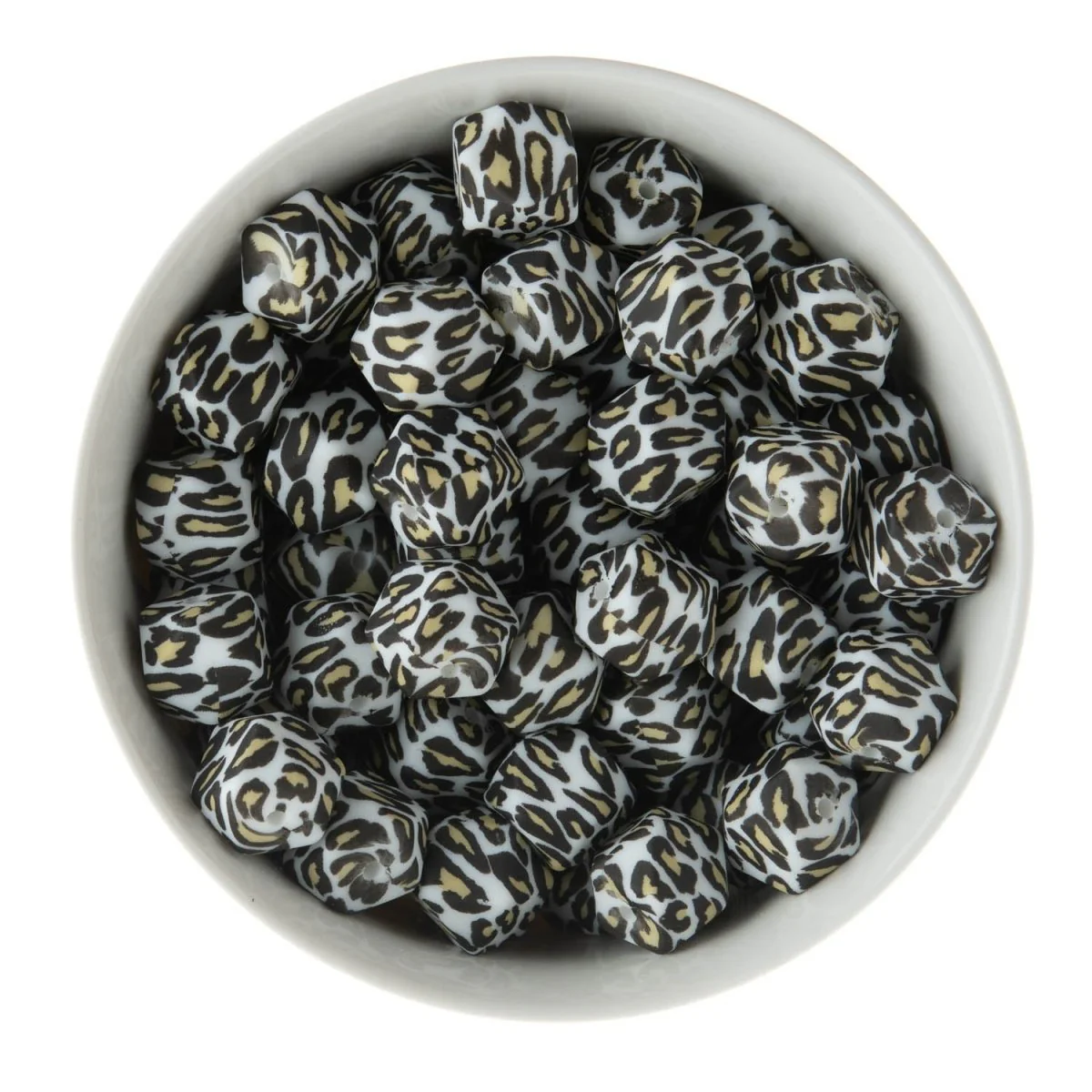 14mm Standard Hexagon Silicone Print Beads - Image 7