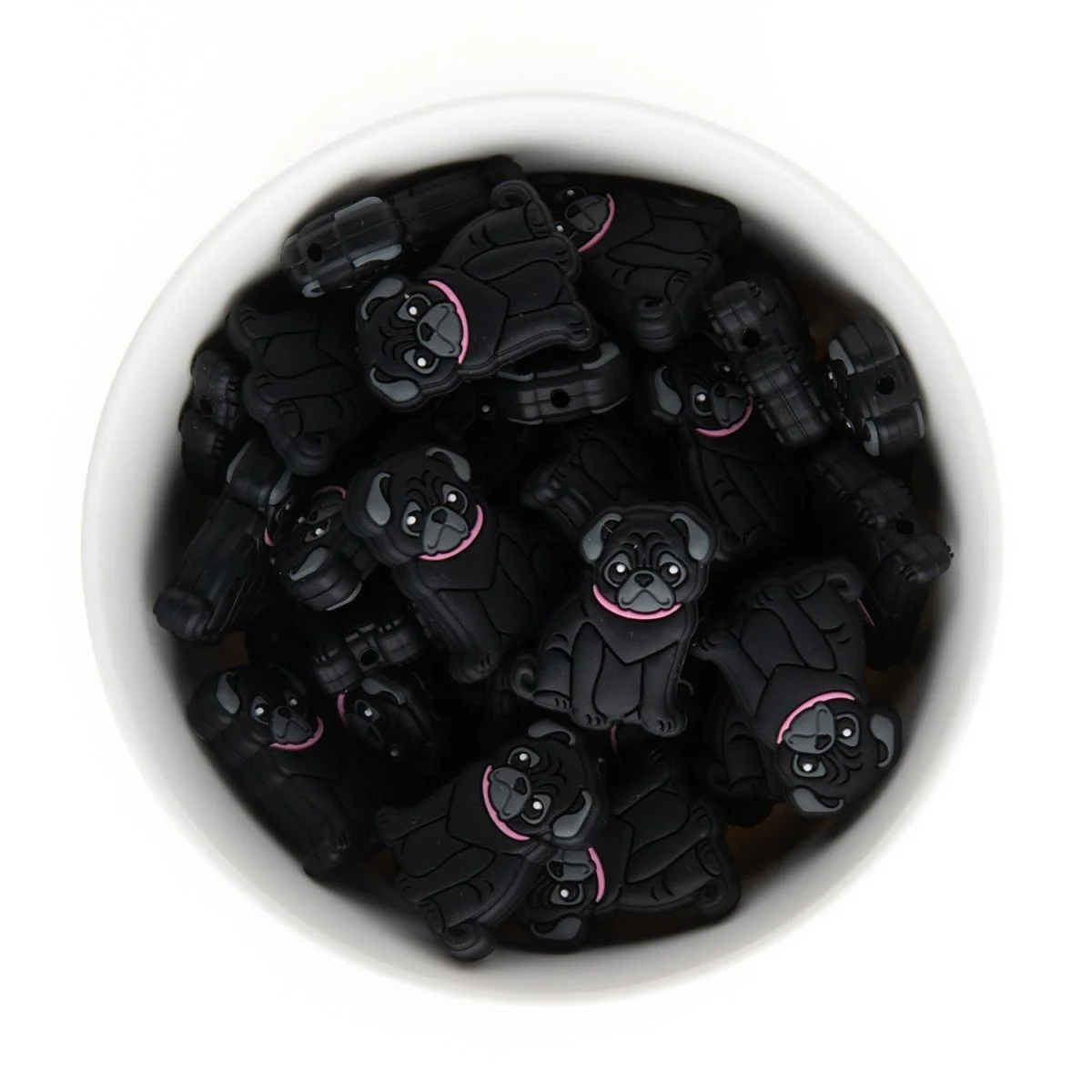 Pug Silicone Focal Beads - Image 2