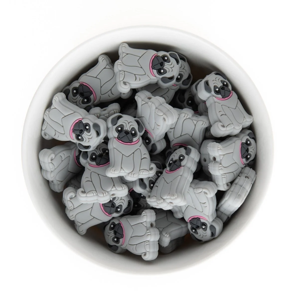 Pug Silicone Focal Beads - Image 3