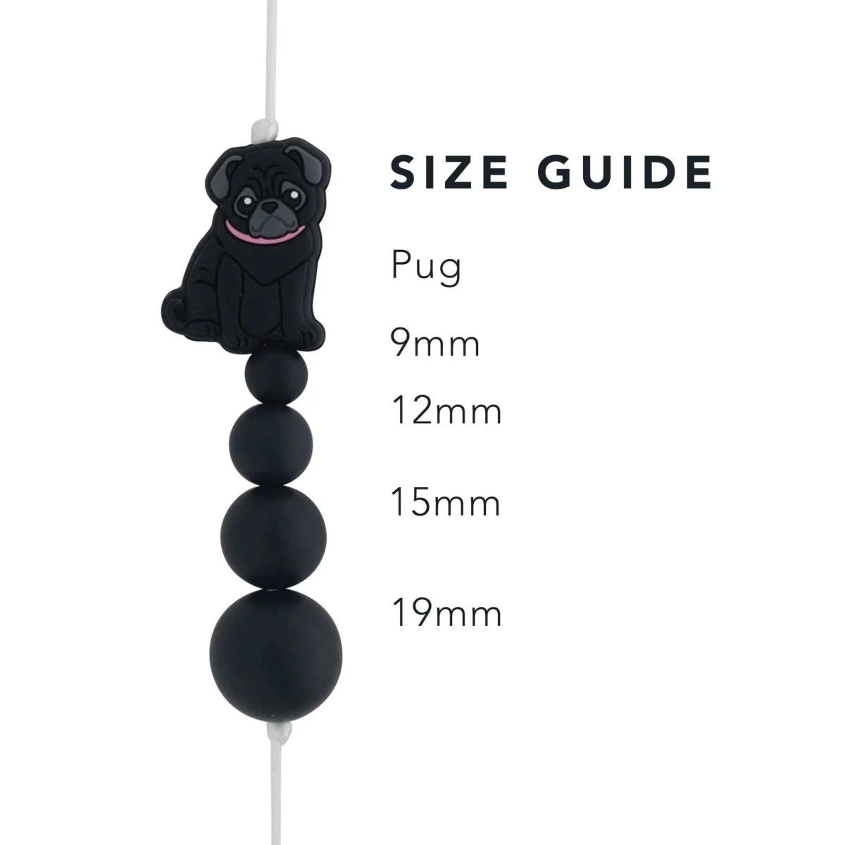 Pug Silicone Focal Beads - Image 4