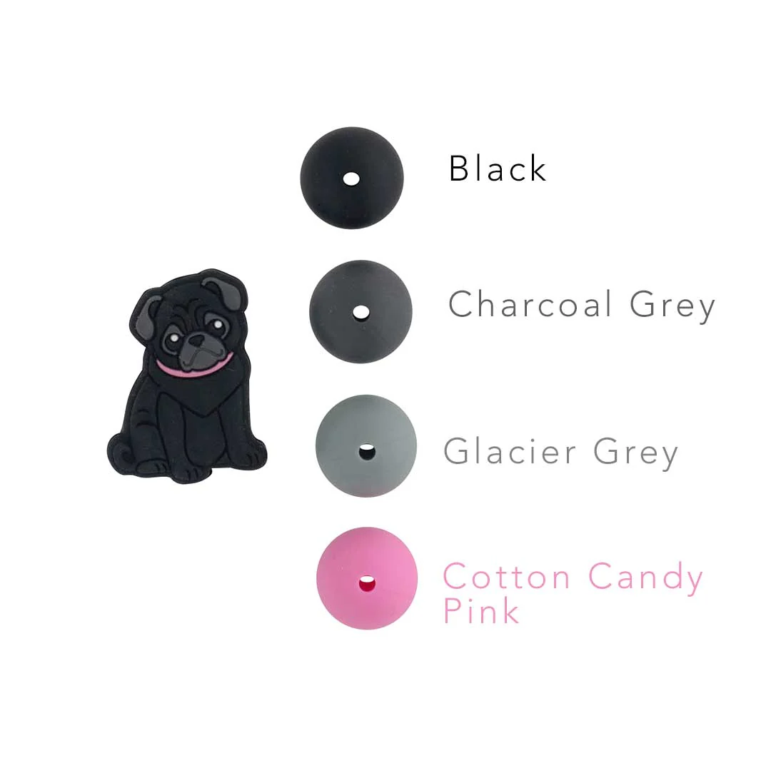 Pug Silicone Focal Beads - Image 5