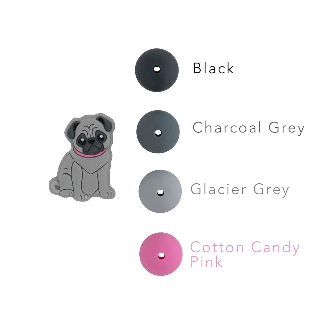 Pug Silicone Focal Beads - Image 6