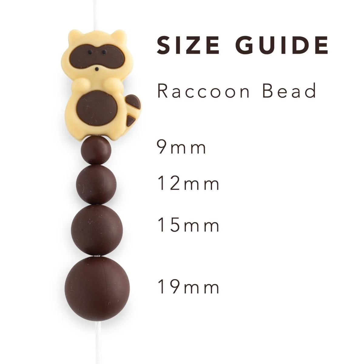 Racoon Silicone Focal Beads - Image 3
