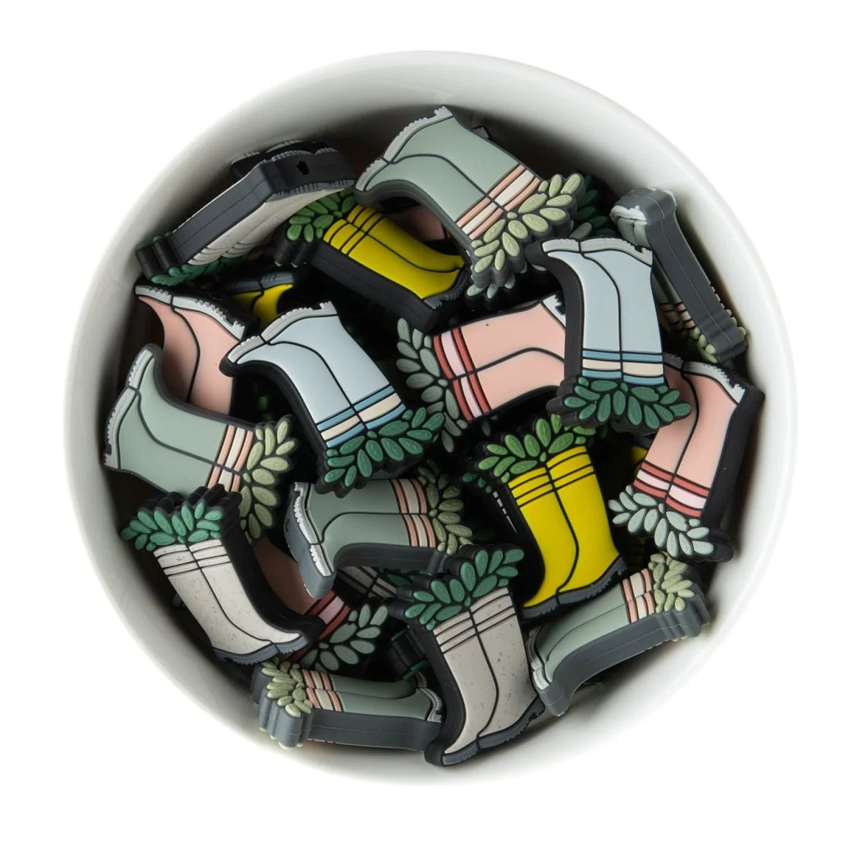 Rain Boot Silicone Focal Beads