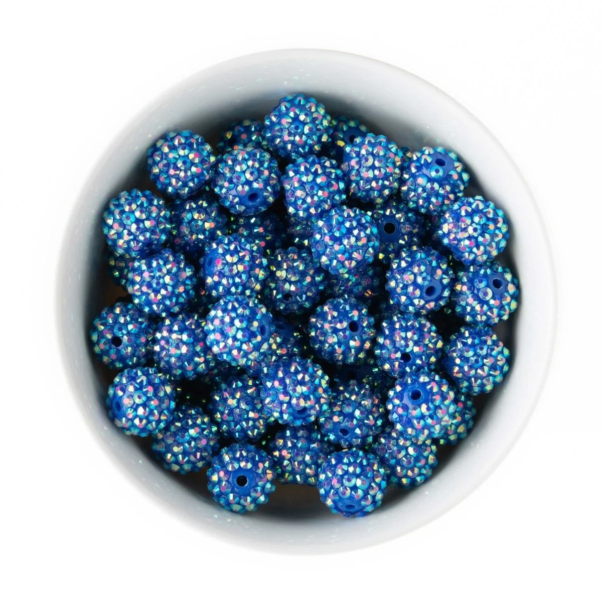 16mm Rhinestone Acrylic Round Beads - Image 3