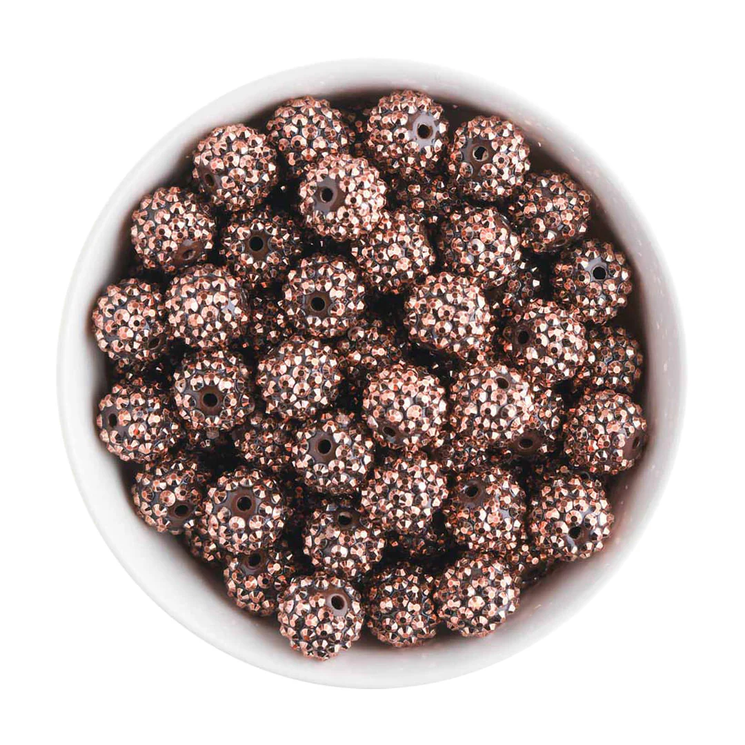 16mm Rhinestone Acrylic Round Beads - Image 4