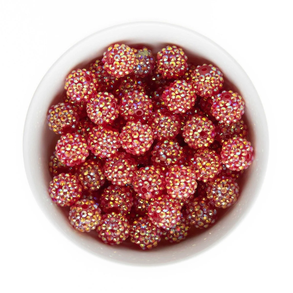 16mm Rhinestone Acrylic Round Beads - Image 5