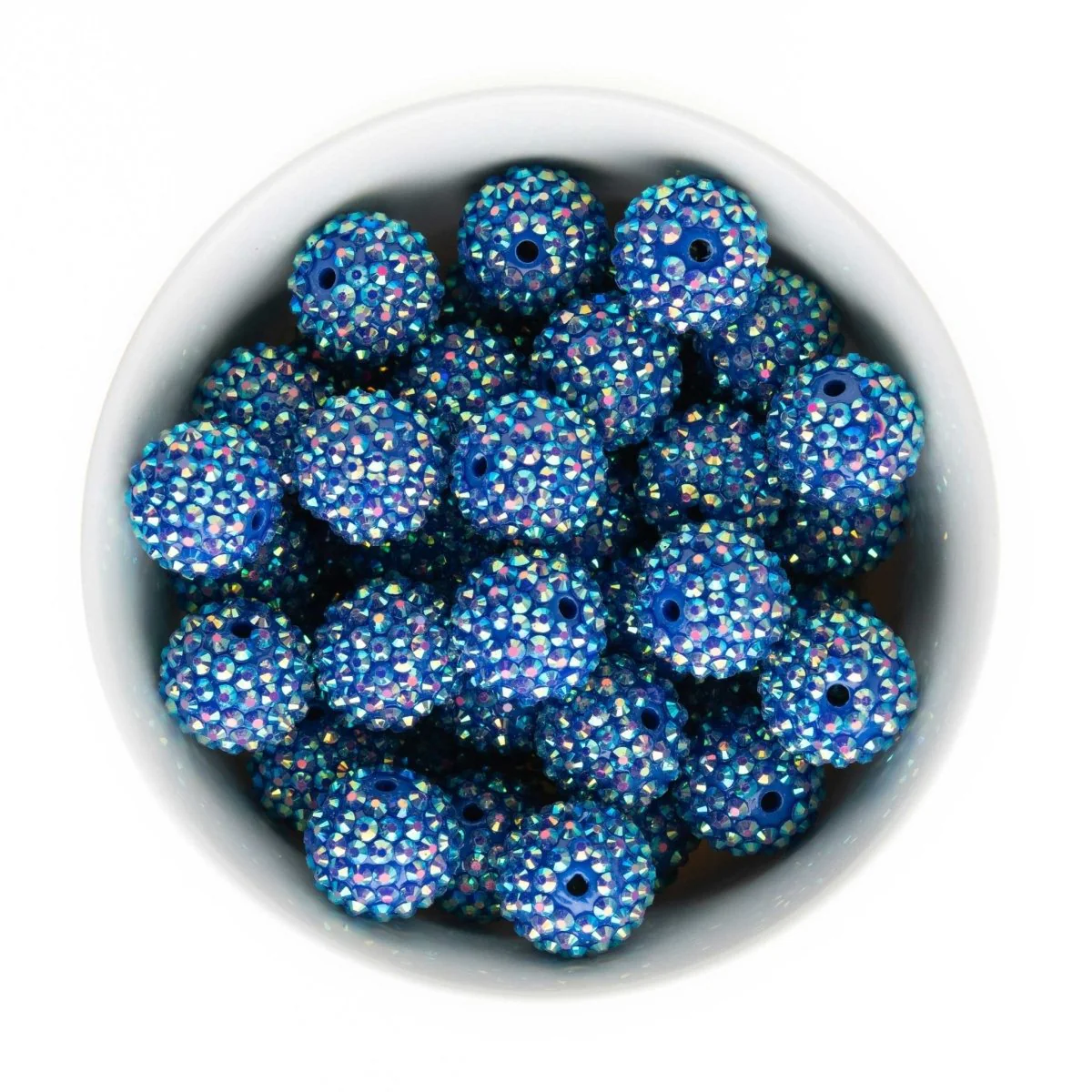 20mm Rhinestone Acrylic Round Beads - Image 3