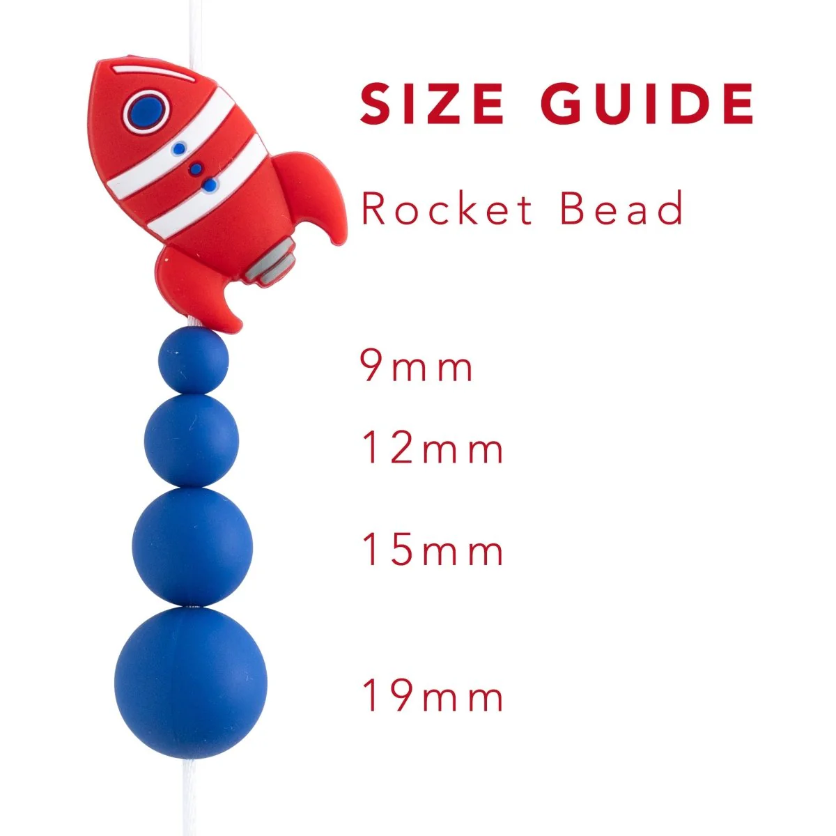 Rocket Silicone Focal Beads - Image 3