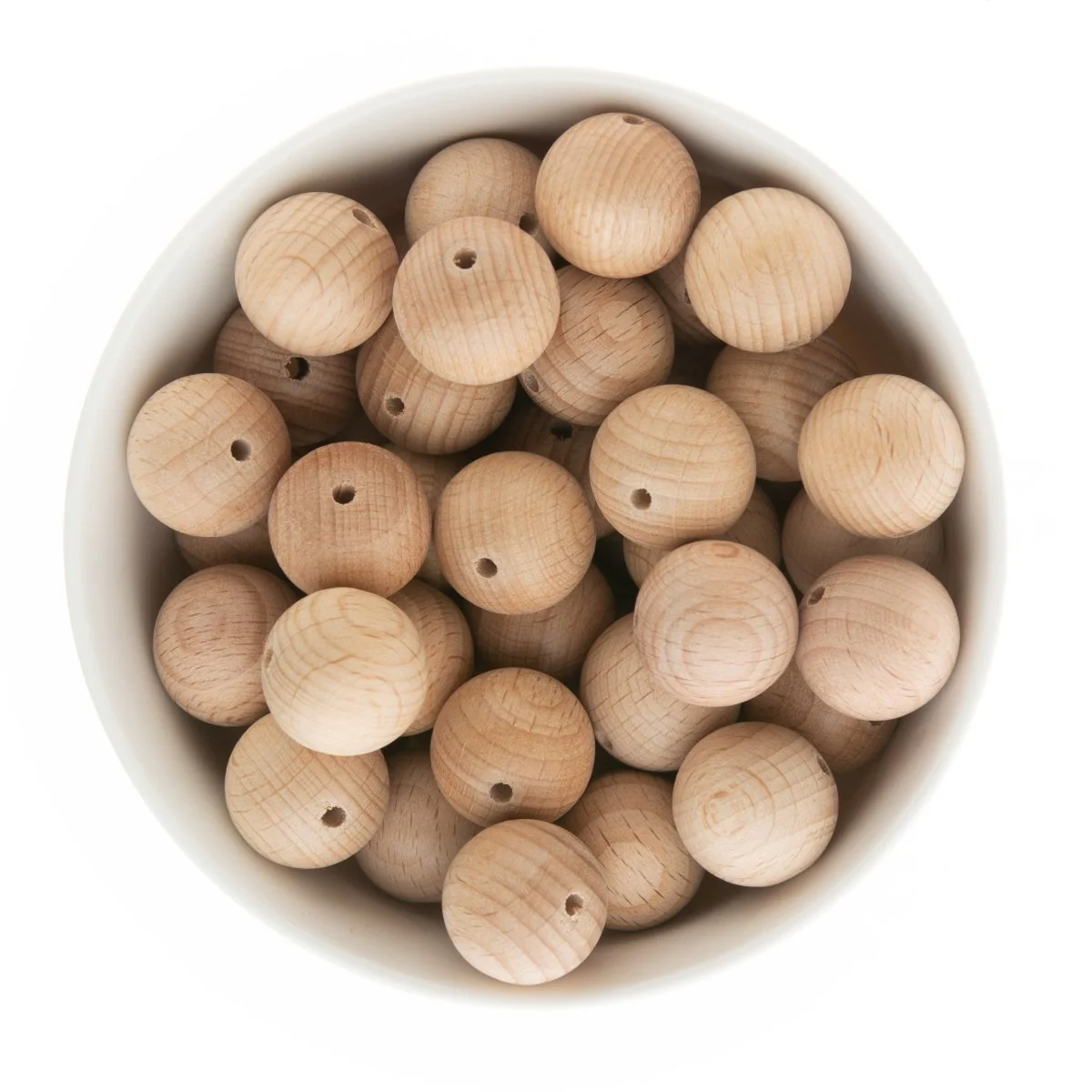 Beech Wood Round Beads