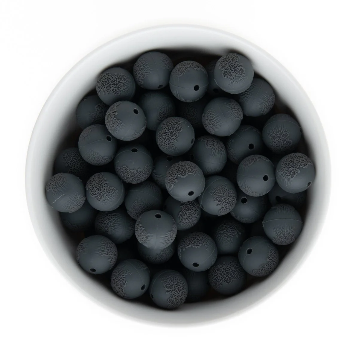 Embossed Silicone Round Beads - Image 11