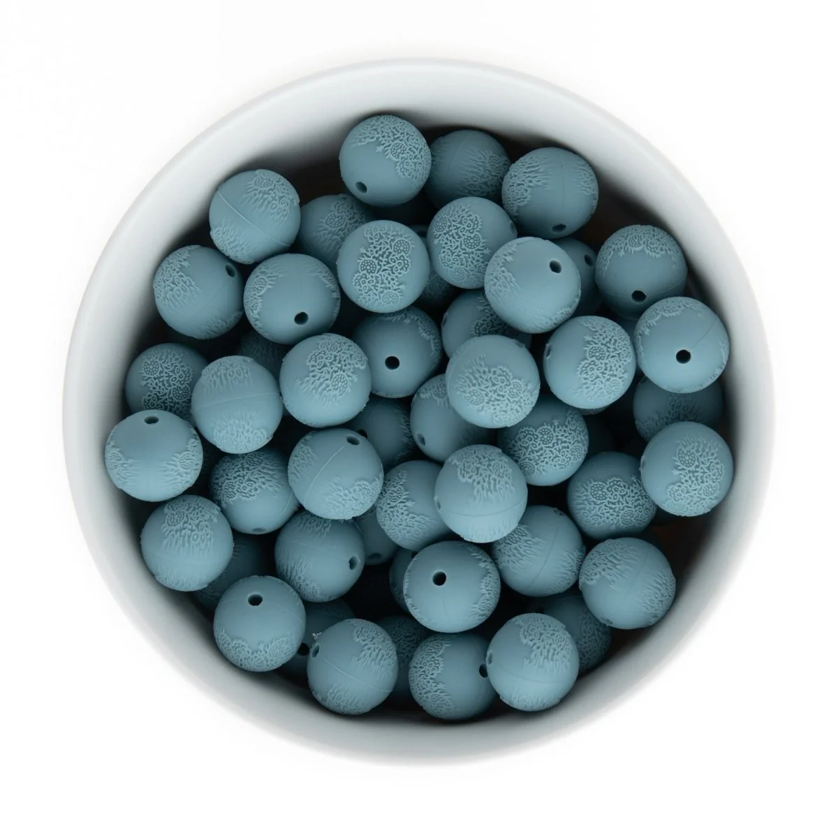 Embossed Silicone Round Beads - Image 12