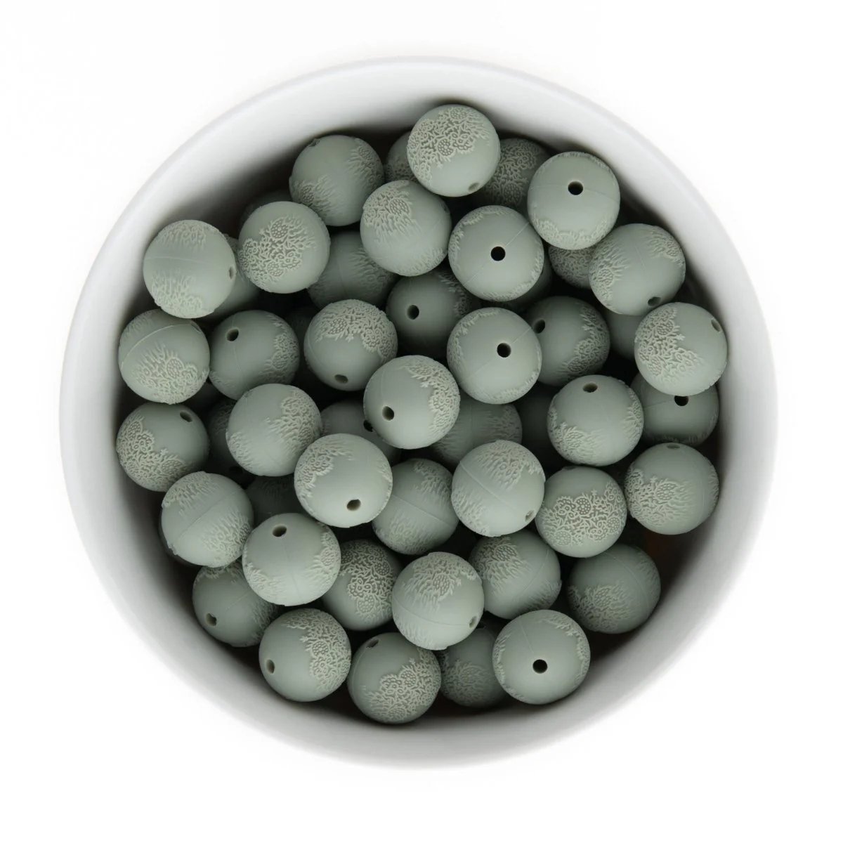 Embossed Silicone Round Beads - Image 14