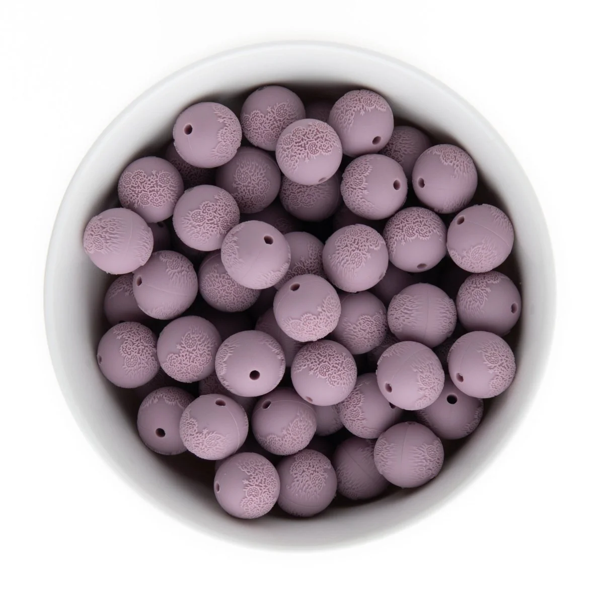 Embossed Silicone Round Beads - Image 15