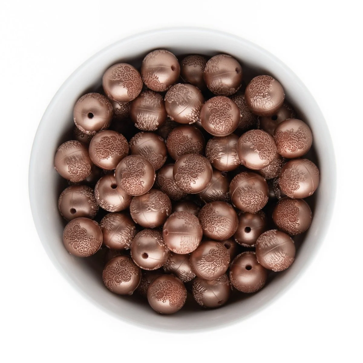 Embossed Silicone Round Beads - Image 16