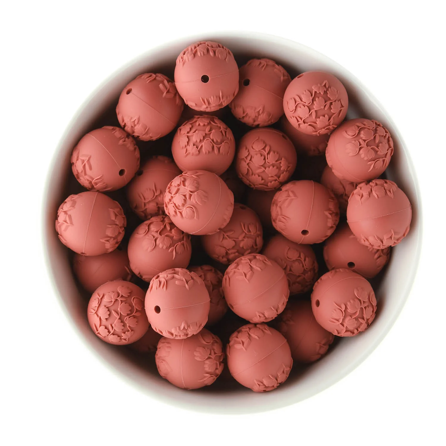 Embossed Silicone Round Beads - Image 18