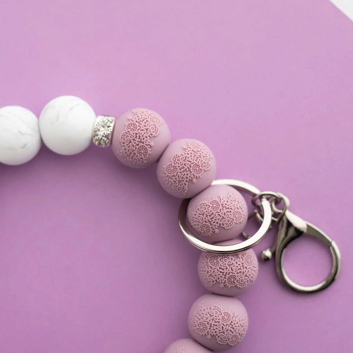 Embossed Silicone Round Beads - Image 22