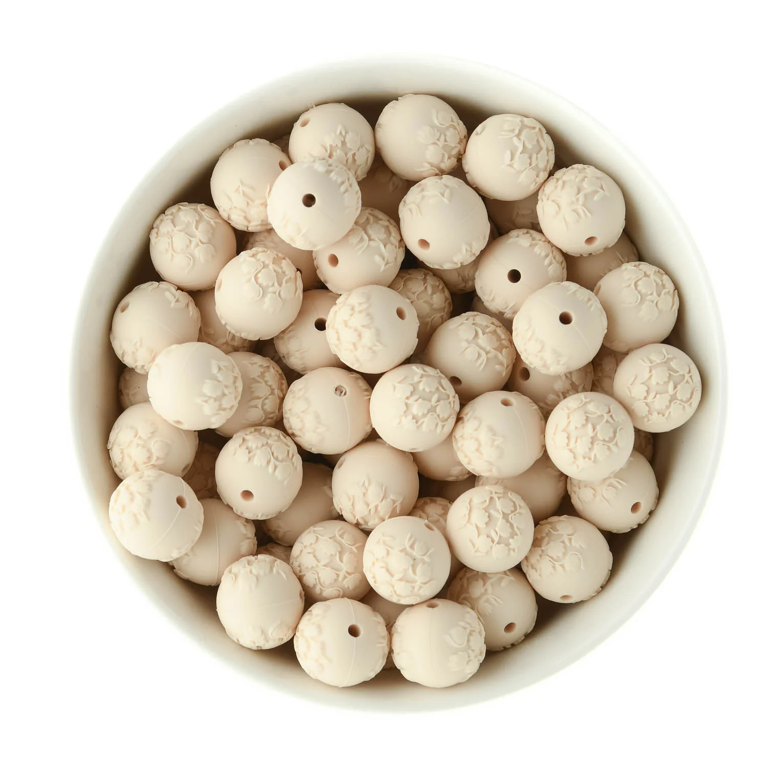 Embossed Silicone Round Beads - Image 4