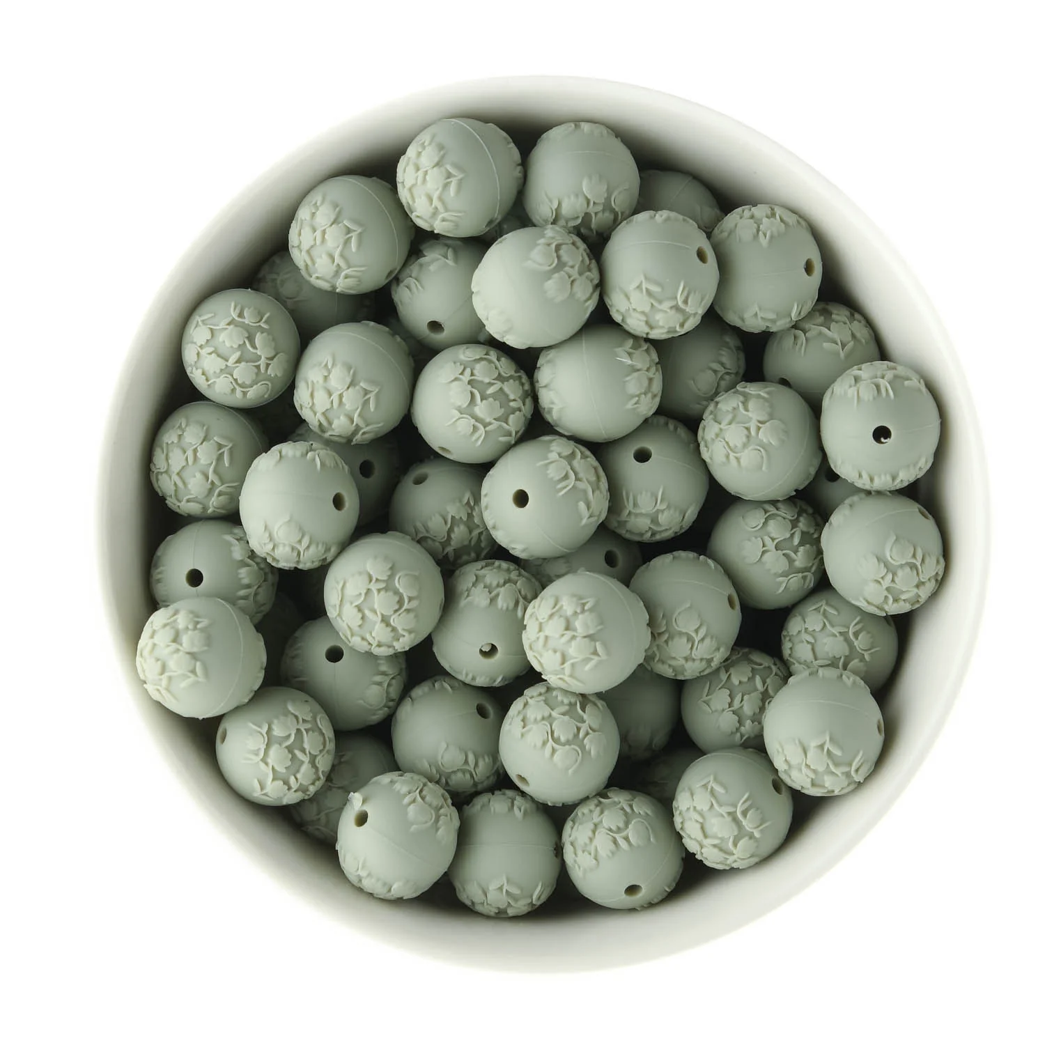 Embossed Silicone Round Beads - Image 5