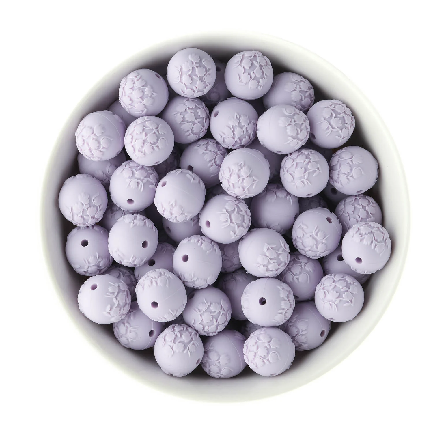 Embossed Silicone Round Beads - Image 6