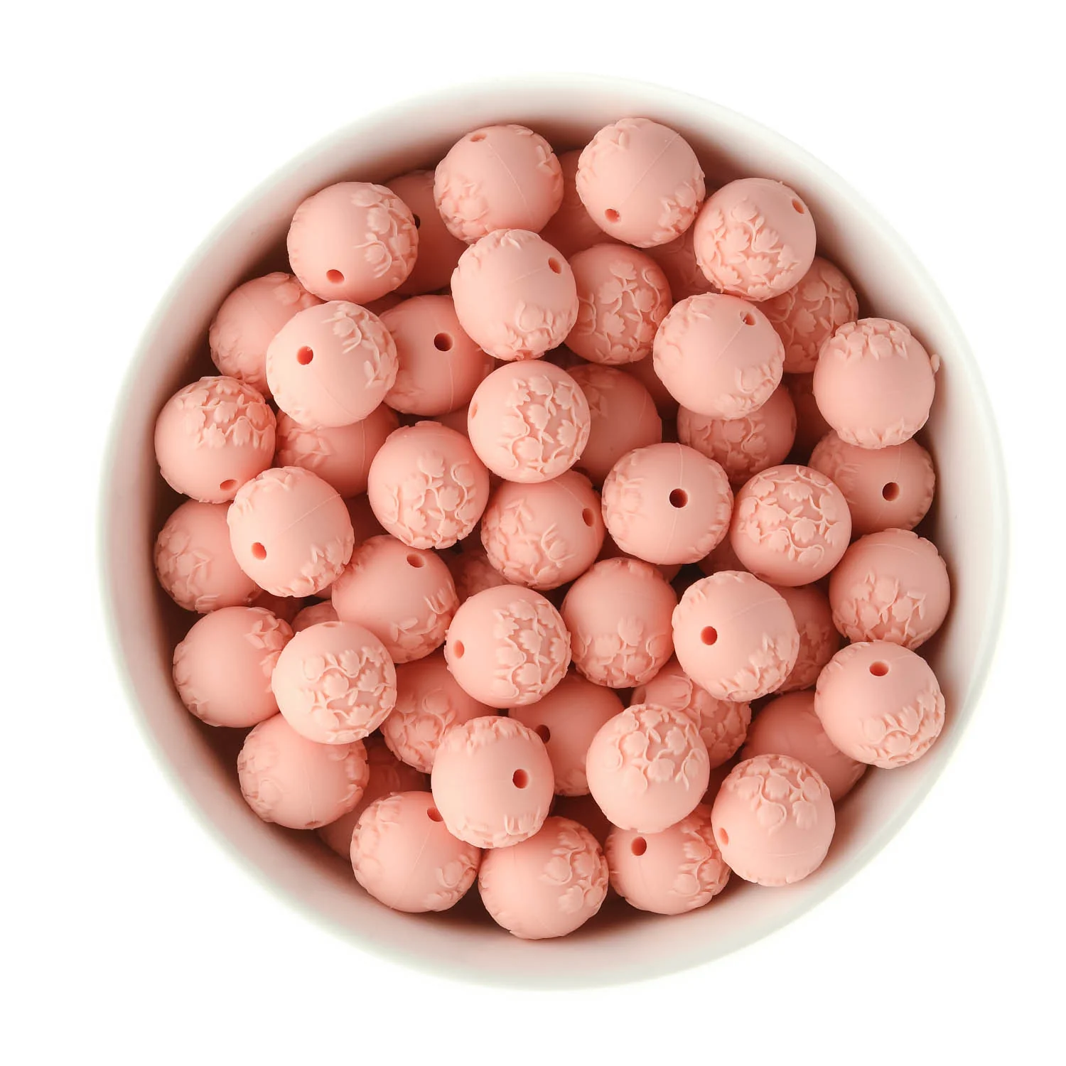 Embossed Silicone Round Beads - Image 8