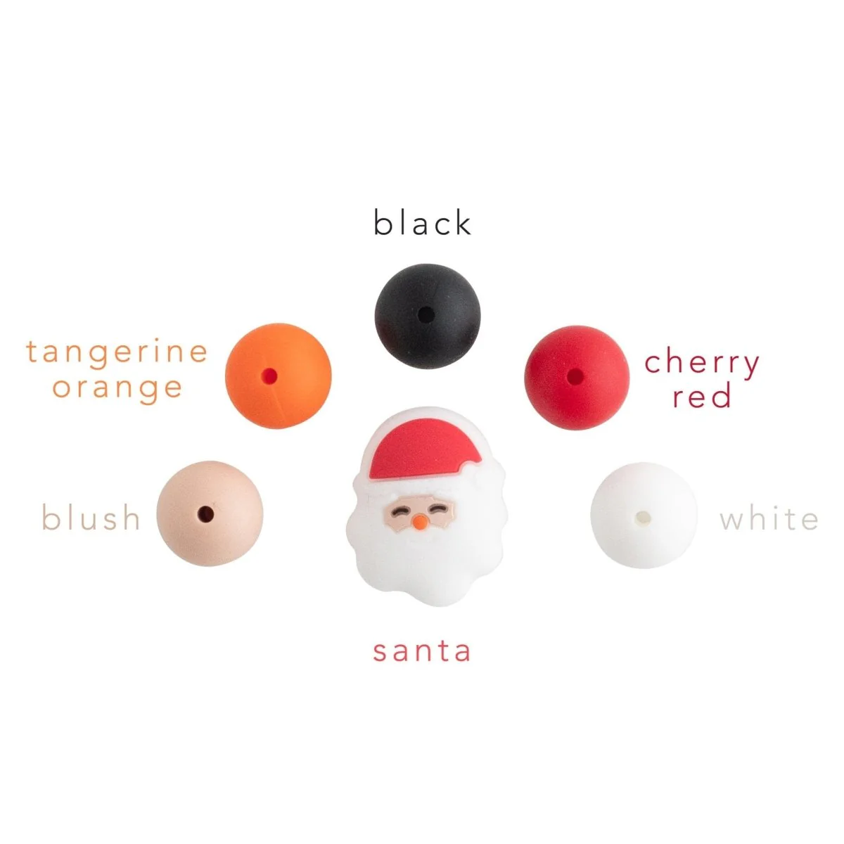 Santa Silicone Focal Beads - Image 3