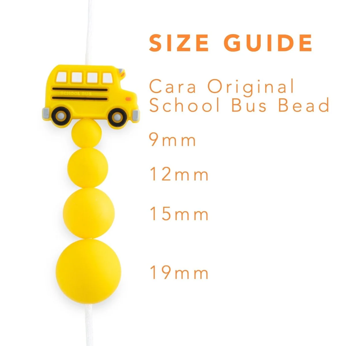 School Bus Silicone Focal Beads - Image 4