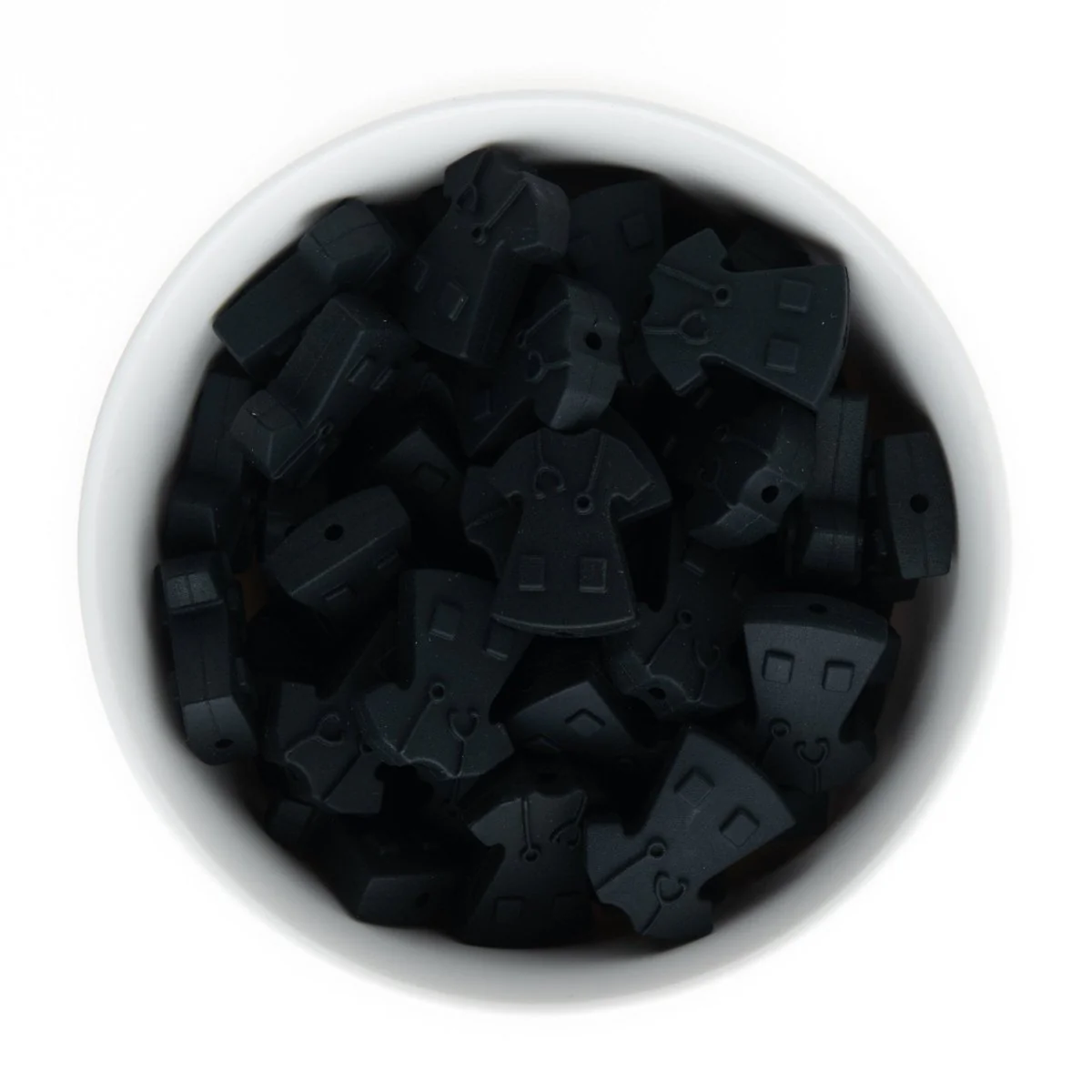 Scrub Top Silicone Focal Beads