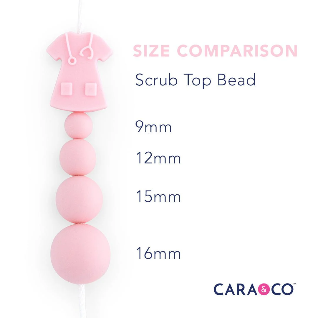 Scrub Top Silicone Focal Beads - Image 5