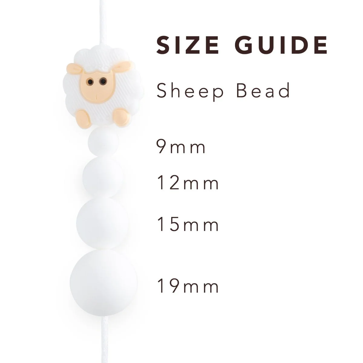 Sheep Silicone Focal Beads - Image 4