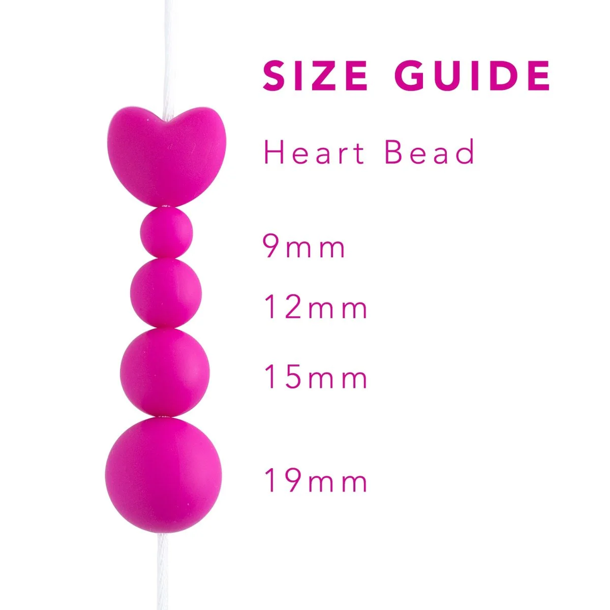 Heart Silicone Focal Beads - Image 7