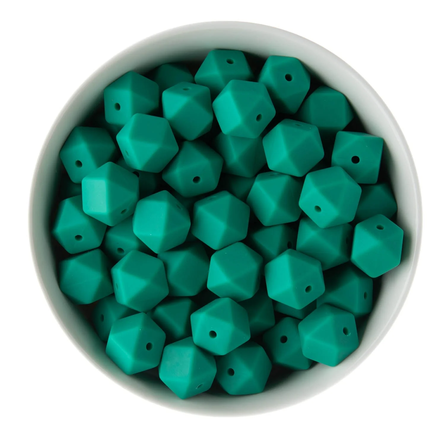 14mm Hexagon Silicone Beads - Image 16