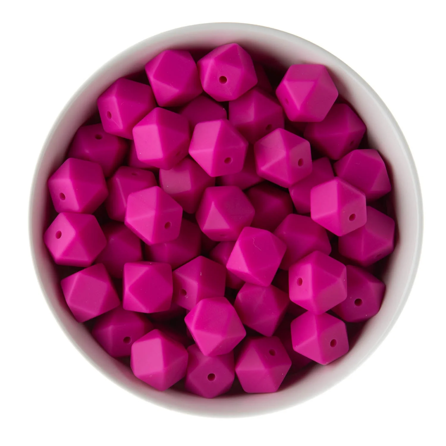 14mm Hexagon Silicone Beads - Image 20