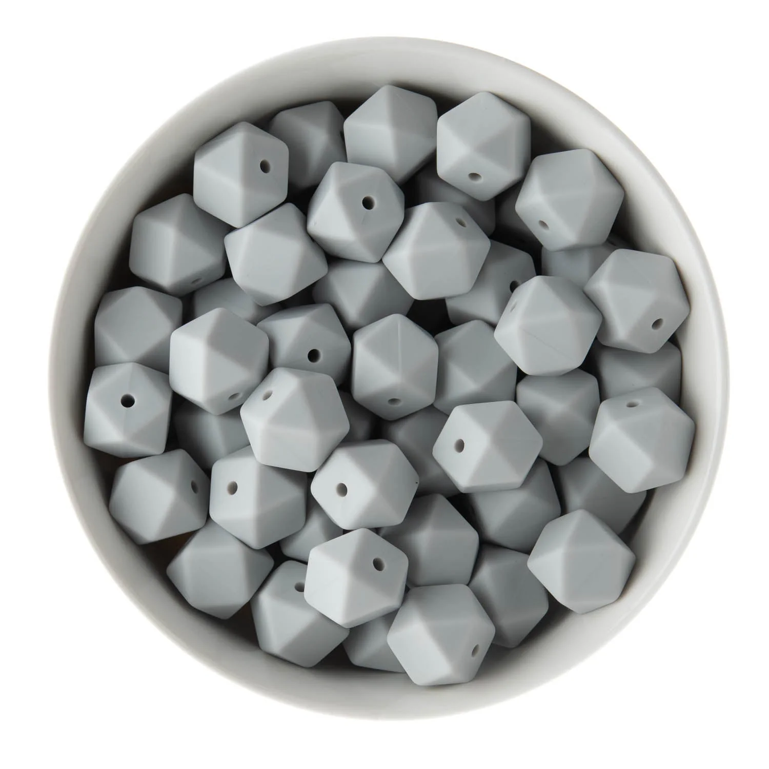 14mm Hexagon Silicone Beads - Image 21