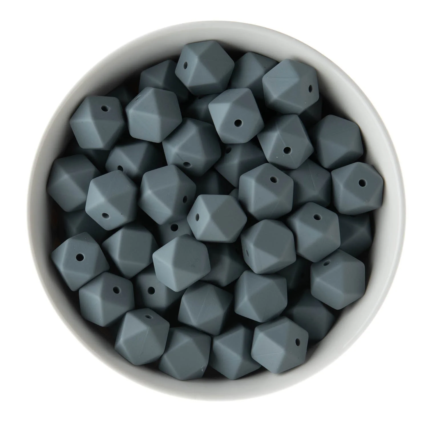 14mm Hexagon Silicone Beads - Image 22