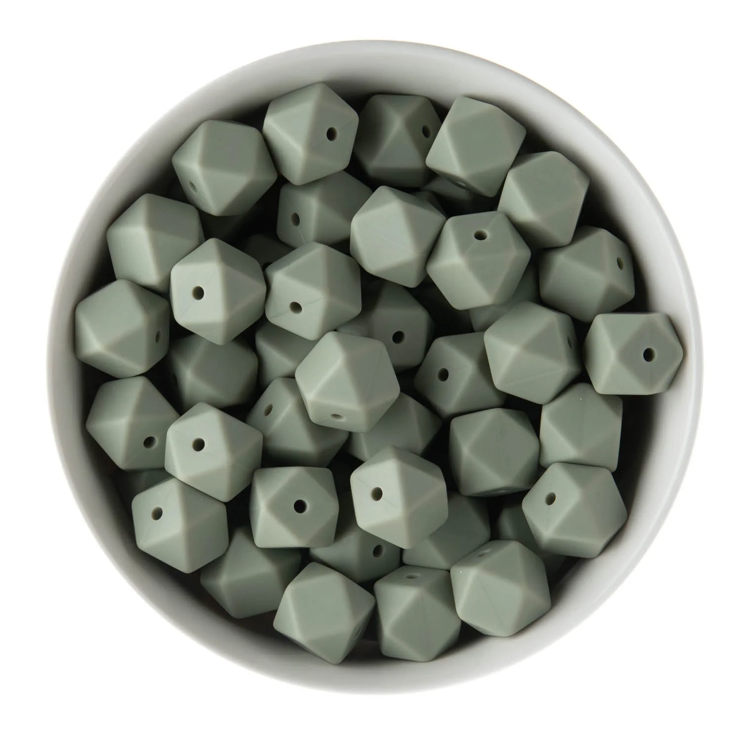 14mm Hexagon Silicone Beads - Image 24