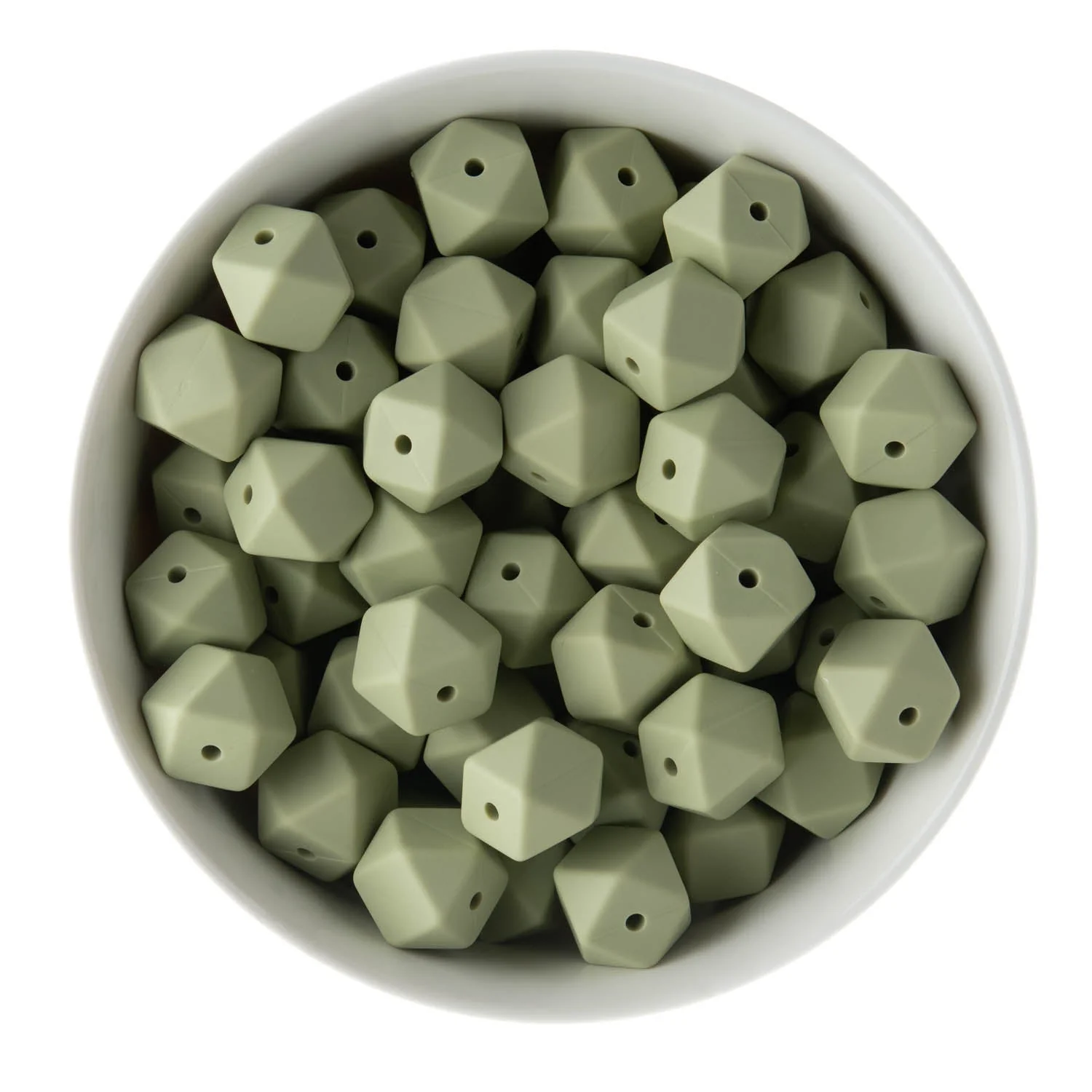 14mm Hexagon Silicone Beads - Image 26