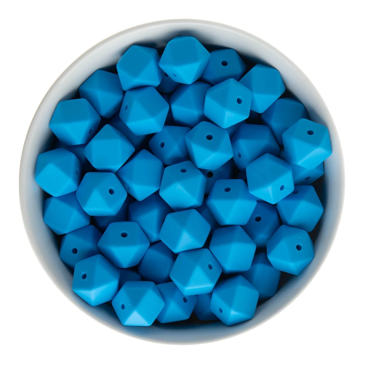 14mm Hexagon Silicone Beads - Image 34