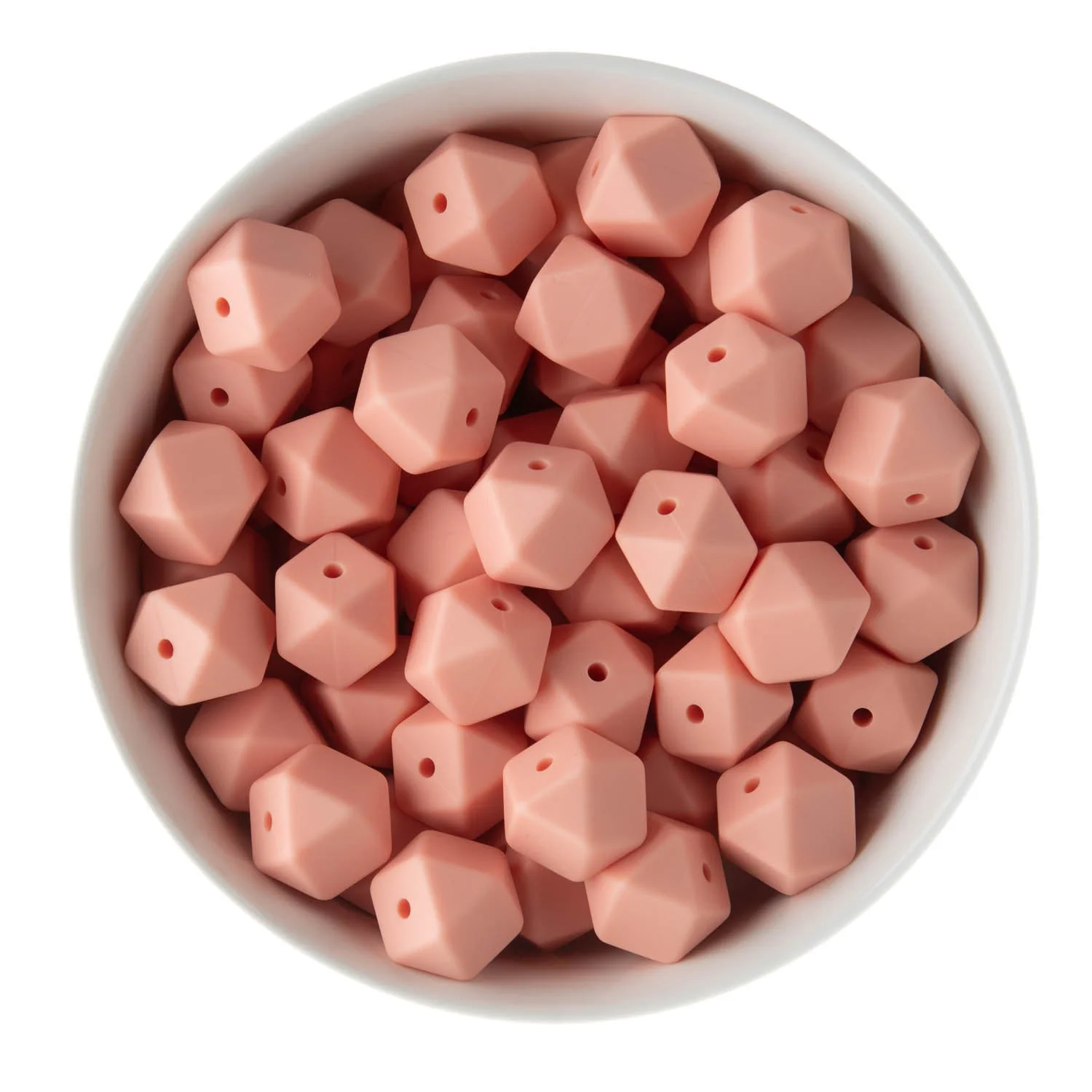 14mm Hexagon Silicone Beads - Image 36