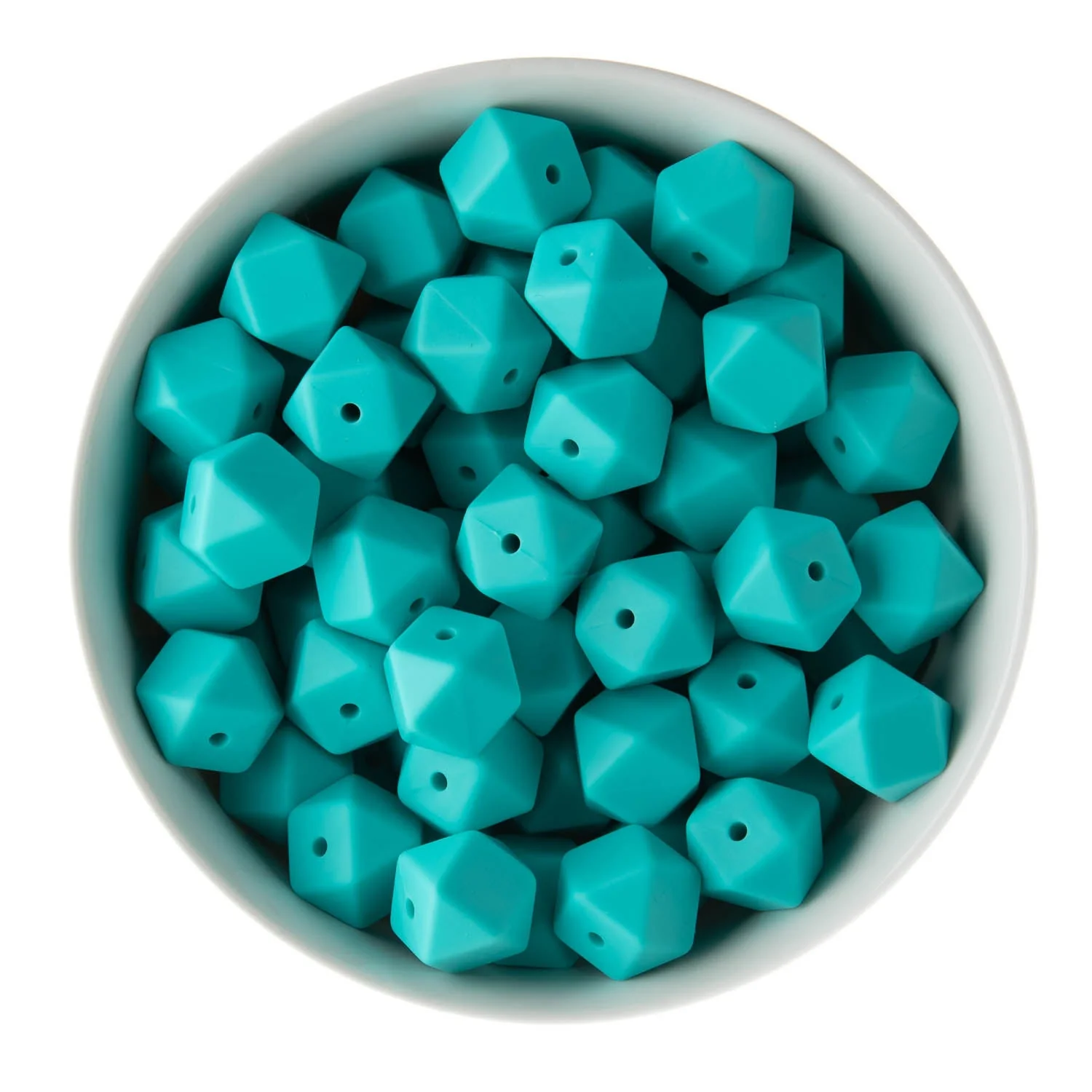 14mm Hexagon Silicone Beads - Image 40
