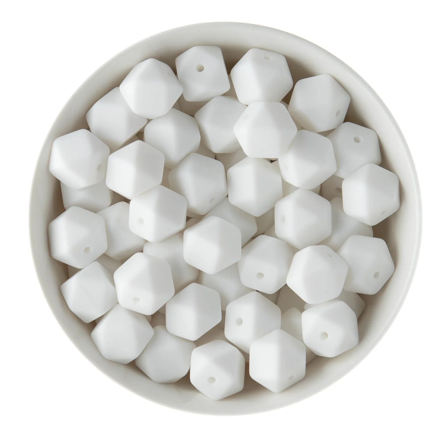 14mm Hexagon Silicone Beads - Image 42