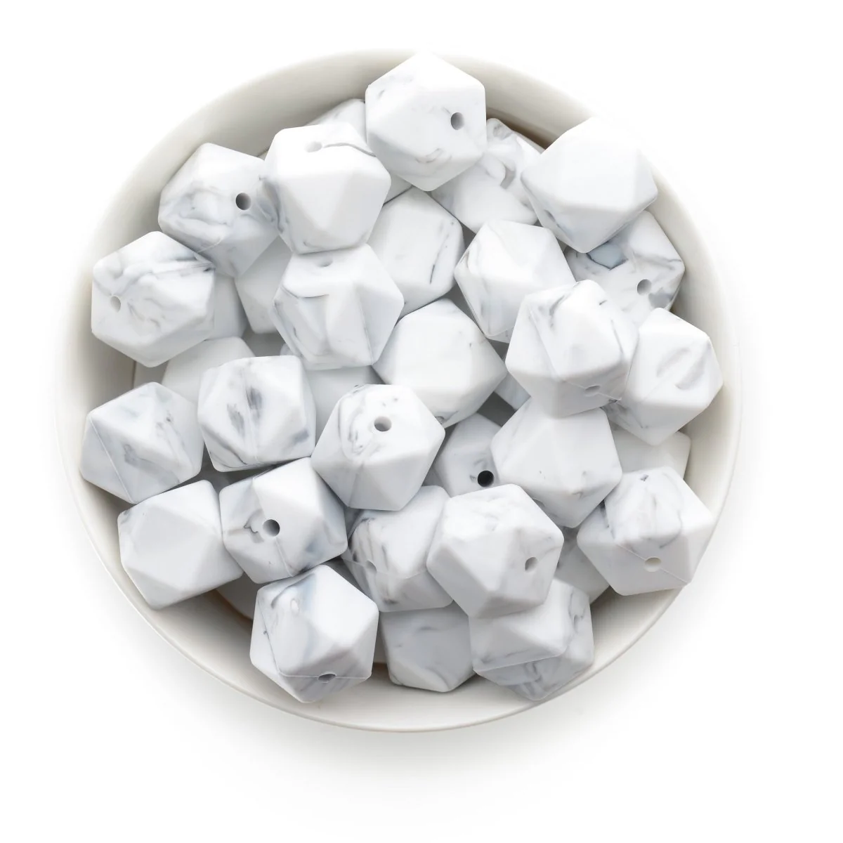 17mm Hexagon Silicone Beads - Image 18