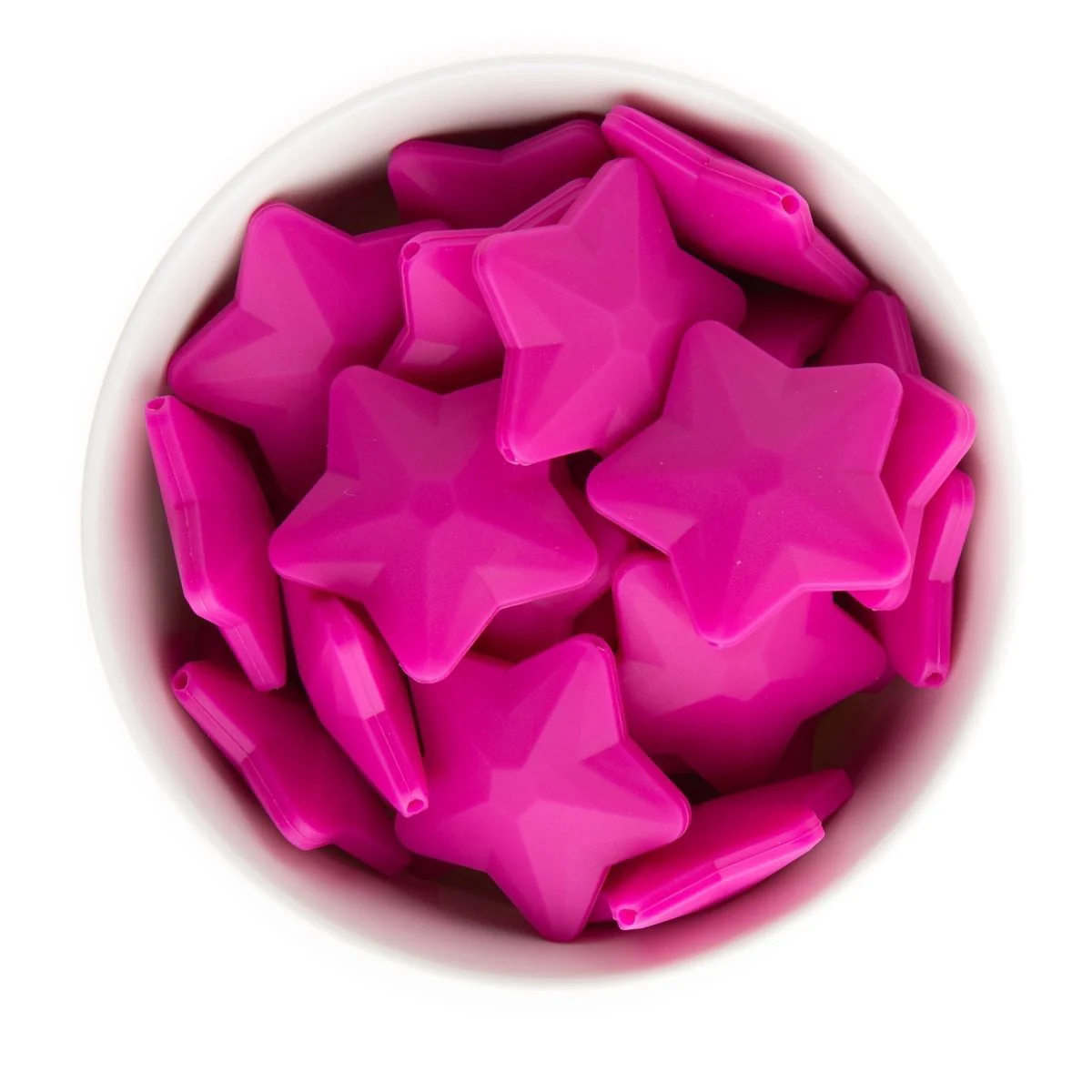 Faceted Star Silicone Beads - Image 3