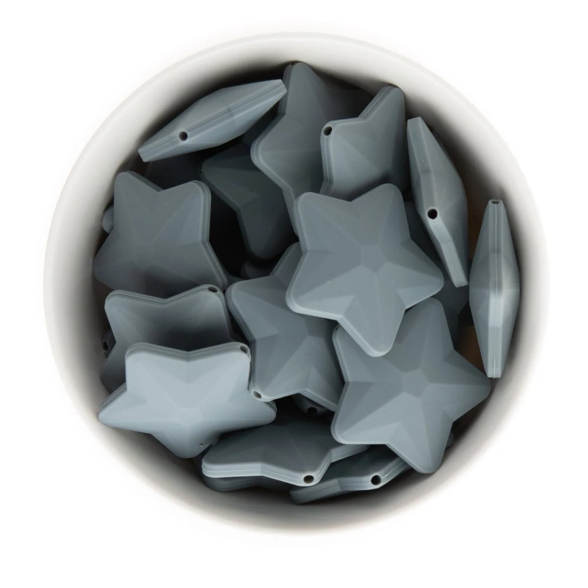 Faceted Star Silicone Beads - Image 4
