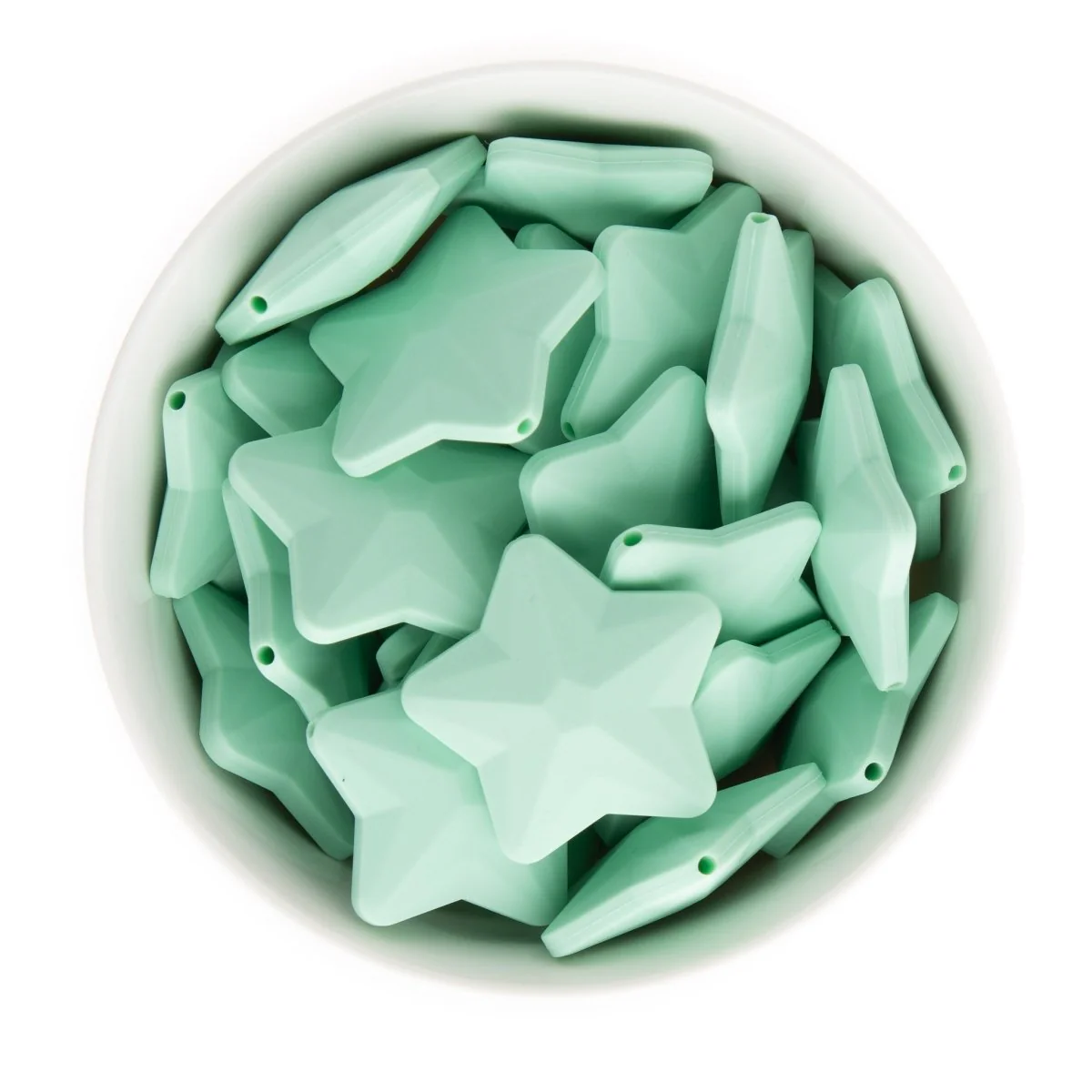 Faceted Star Silicone Beads - Image 5