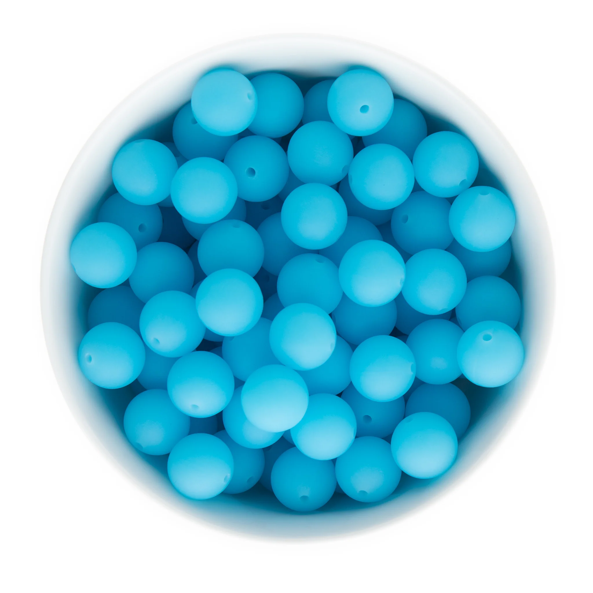 Glow-in-the-Dark Silicone Round Beads - Image 3