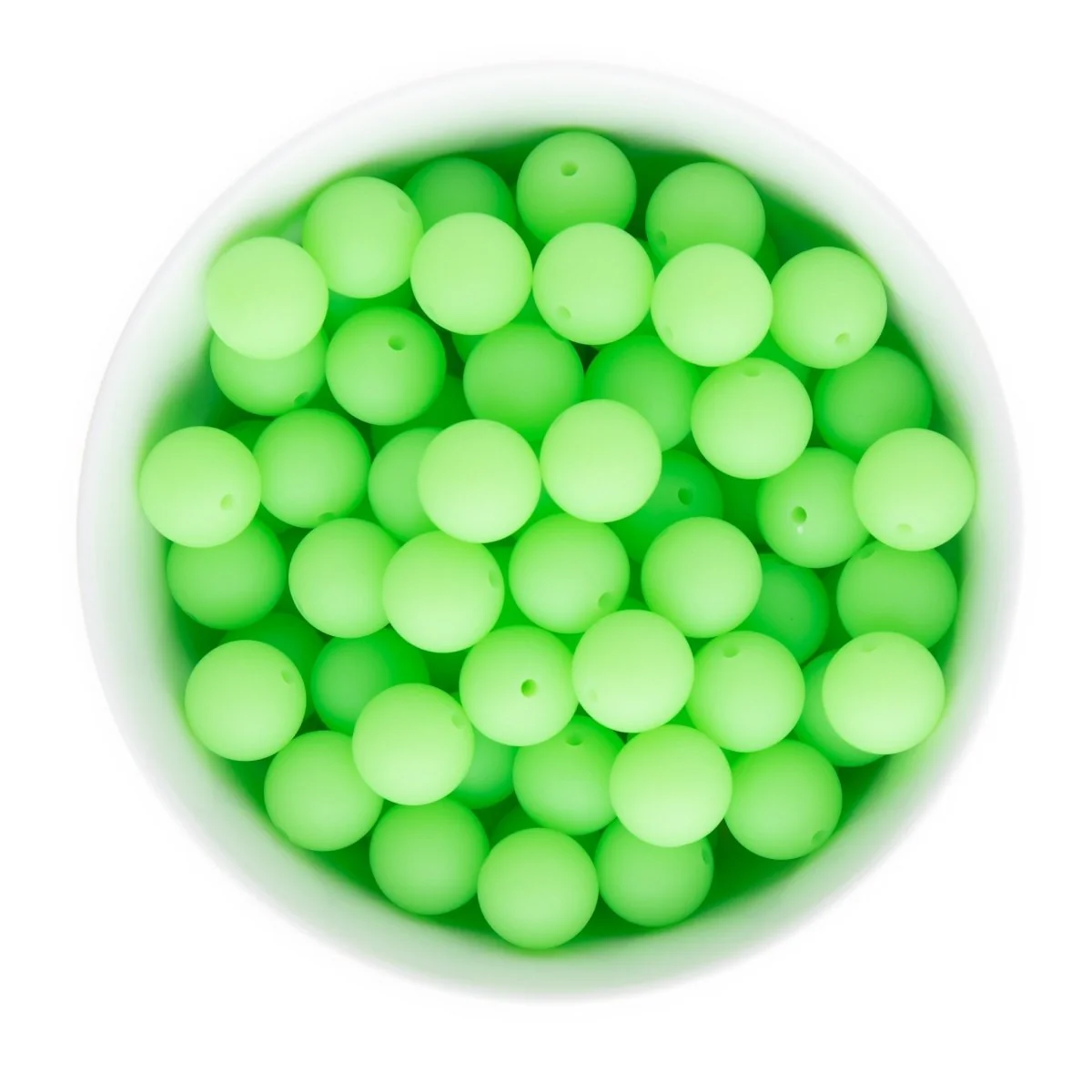 Glow-in-the-Dark Silicone Round Beads - Image 5
