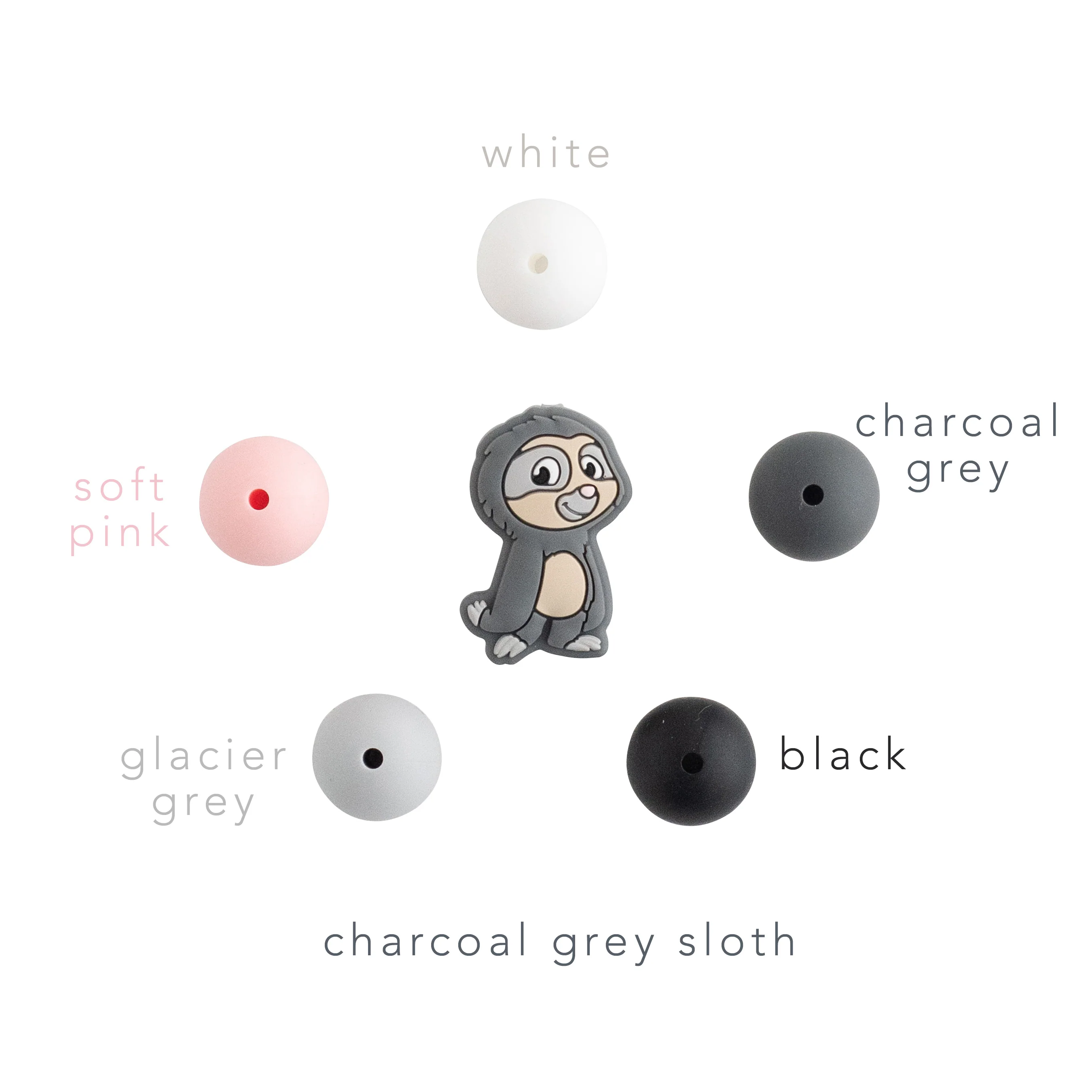 Sloth Silicone Focal Beads - Image 3
