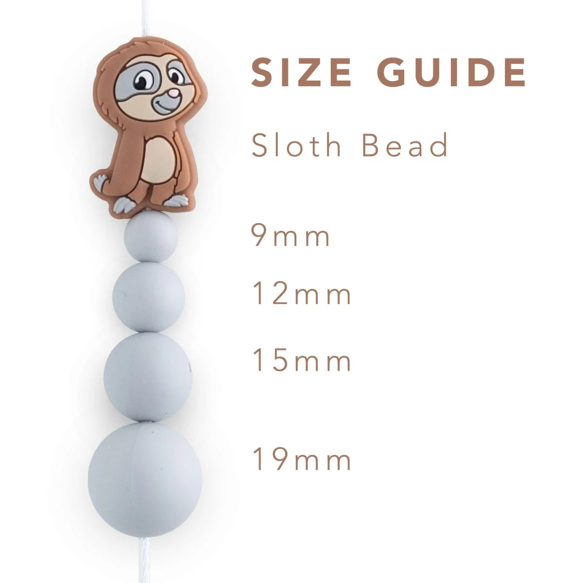 Sloth Silicone Focal Beads - Image 2