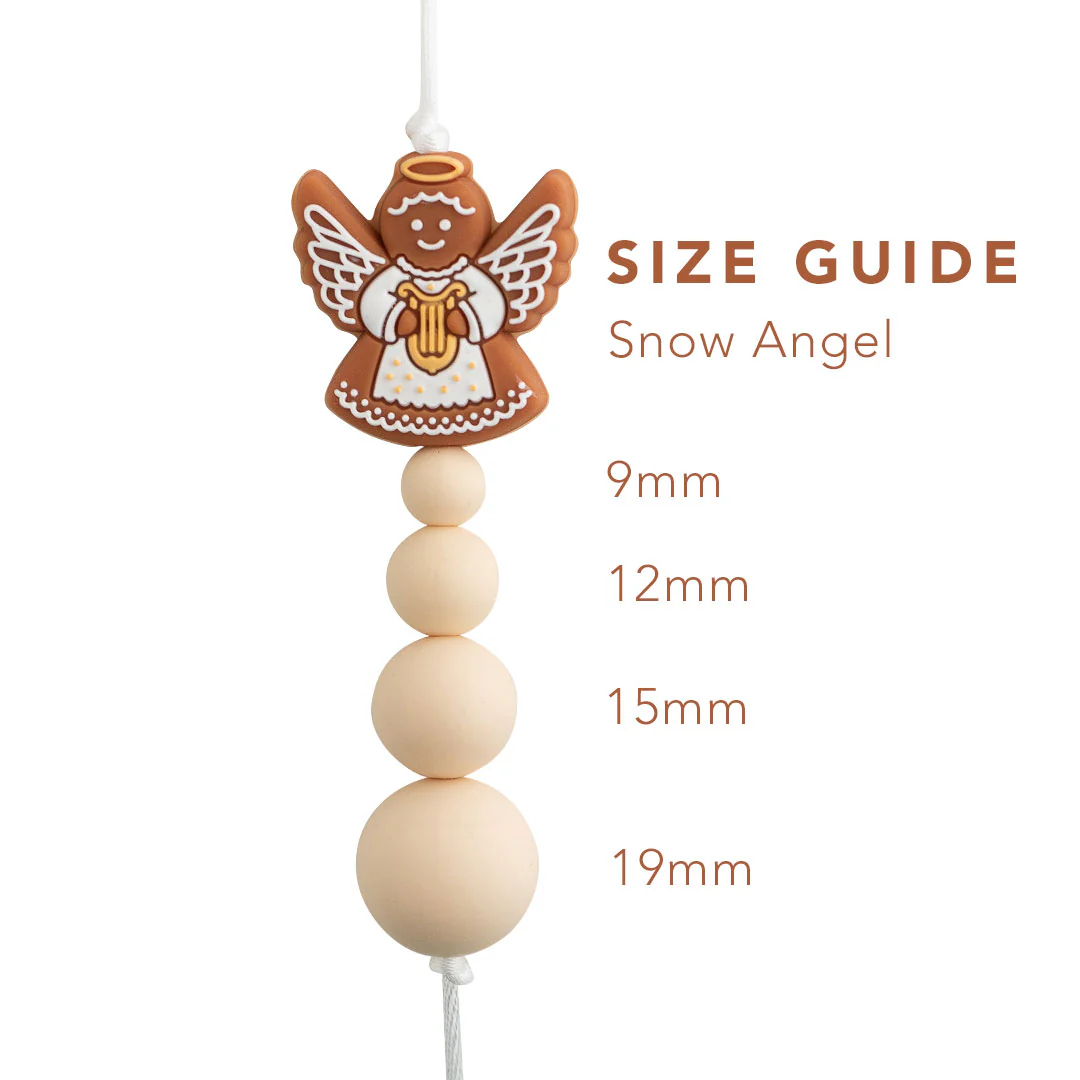 Snow Angel Silicone Focal Beads - Image 3